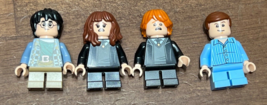 Lego Harry Potter Minifigures Harry Ron Hermoine Dudley w/tail Lot Of 4 minifigs - £20.29 GBP