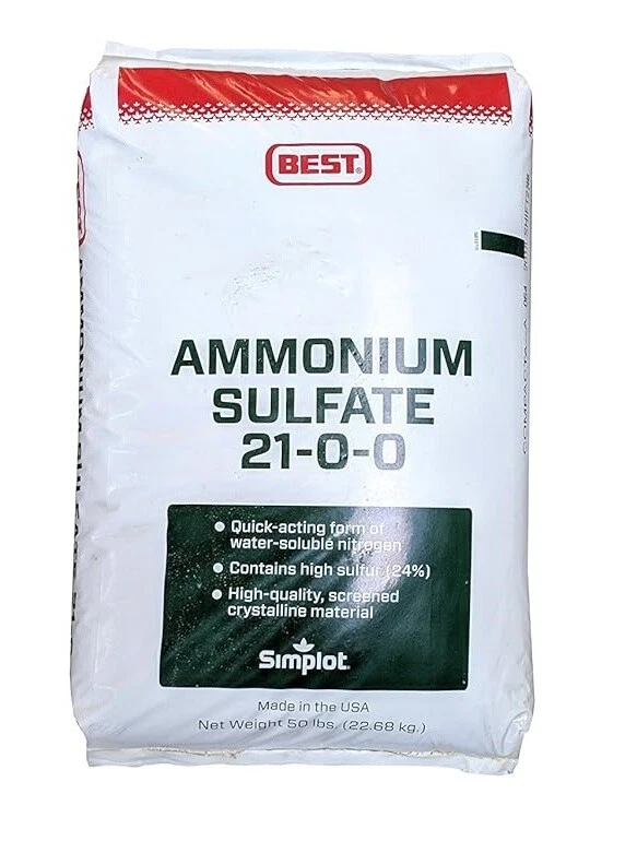 AMMONIUM SULFATE NITROGEN FERTILIZER 21-0-0 Water SOLUBLE FAST - $21.52