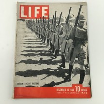 VTG Life Magazine December 30 1940 Britain&#39;s Desert Fighters Cover, Newsstand - £11.21 GBP