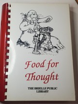 Cookbook Brielle Public Library Community Fundraiser Food for Thought Ne... - $14.80