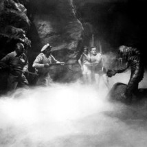 Creature From The Black Lagoon Julia Adams &amp; boat crew in cave 24x36 poster - $29.99