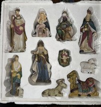 Holiday Workshop 10 Piece Ceramic Nativity Scene - £58.40 GBP