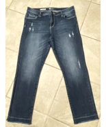Kut from the Kloth Reese Ankle Straight Leg Distressed 32x27 Jean w Raw ... - €20,72 EUR