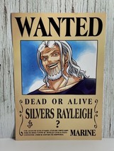 Wanted Dead Or Alive Silvers Rayleigh Marine Anime Poster One Piece Manga Series - £15.20 GBP