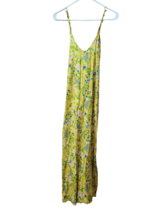 Women&#39;s Old Navy Yellow w/ Flowers Long Sundress - Sz M - New - £17.81 GBP