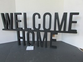 Wood Wall Plaque Sayings Welcome Home Letters Wall Decor 24&quot; X 11&quot; New - £15.78 GBP