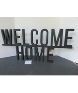 WOOD WALL PLAQUE SAYINGS WELCOME HOME LETTERS WALL DECOR 24&quot; X 11&quot; NEW - $27.08 CAD