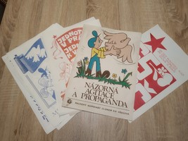 Vintage communist propaganda posters. a4. Czechoslovakia. 1985 Original - $54.45