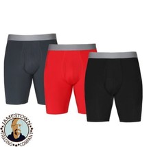 Athletic Works Men&#39;s Size S Boxer Briefs Underwear 3 Pack - 9 inch Insea... - £7.95 GBP
