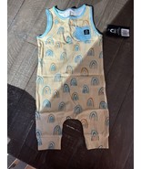 RAGS To Raches NWT Pale Yellow Rainbow Tank Romper Gender Neutral Size 1... - $463.85 MXN