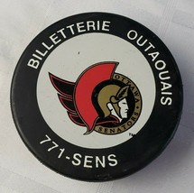 Billetterie Outaouais Ottawa Senators In Glas Co Hockey Puck Official Canada - £23.52 GBP