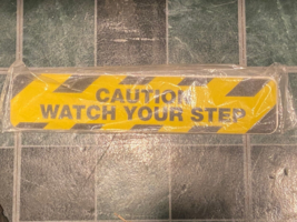 2 "WATCH YOUR STEP" Anti-Slip/Non Skid Causion Floor Adhesives 14" X 3" ... - $12.99