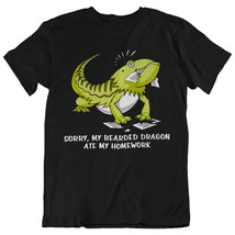 Bearded Dragon Ate My Homework Funny Lizard Unisex T-Shirt - £21.90 GBP