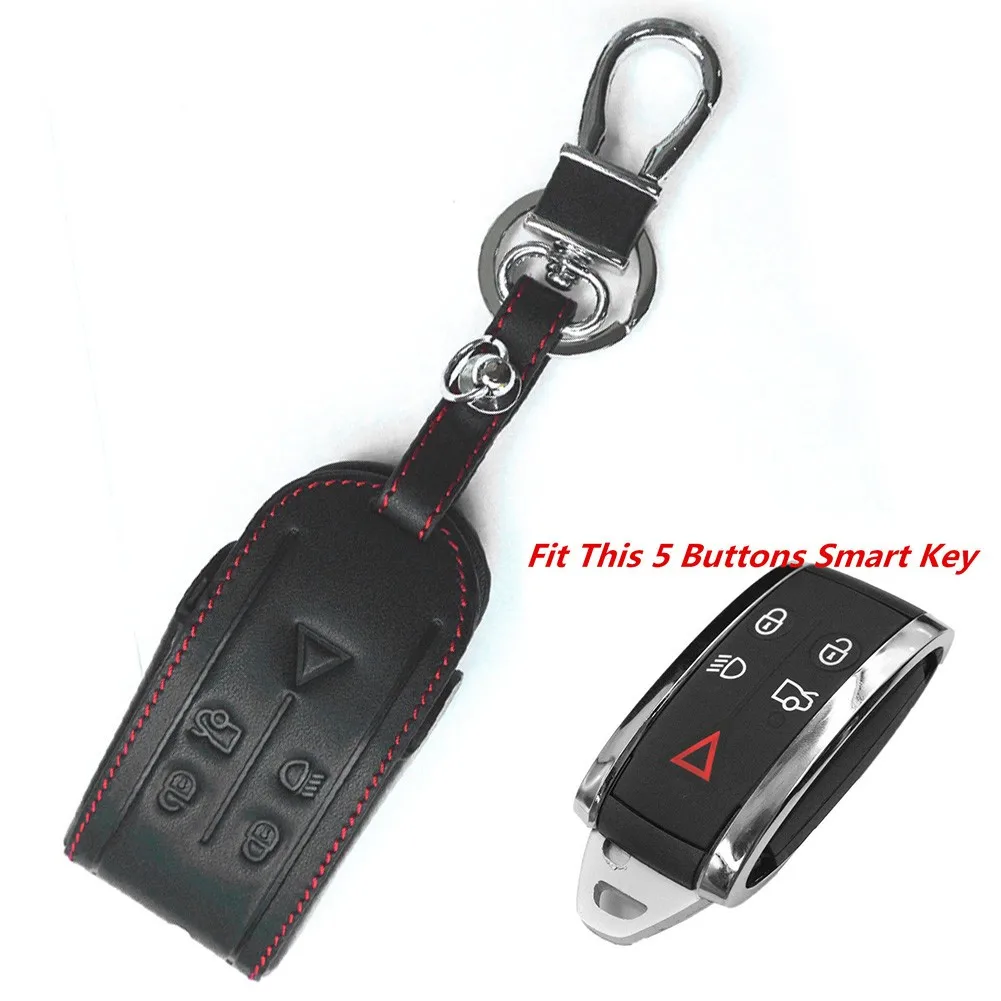 Accessories Key Case Black Key Chain Leather Parts Replacement 5 Buttons... - $15.56