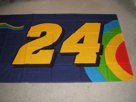 Yellow #24 with Rainbow on new Blue 3 x 5 ft Flag - $403.44 MXN