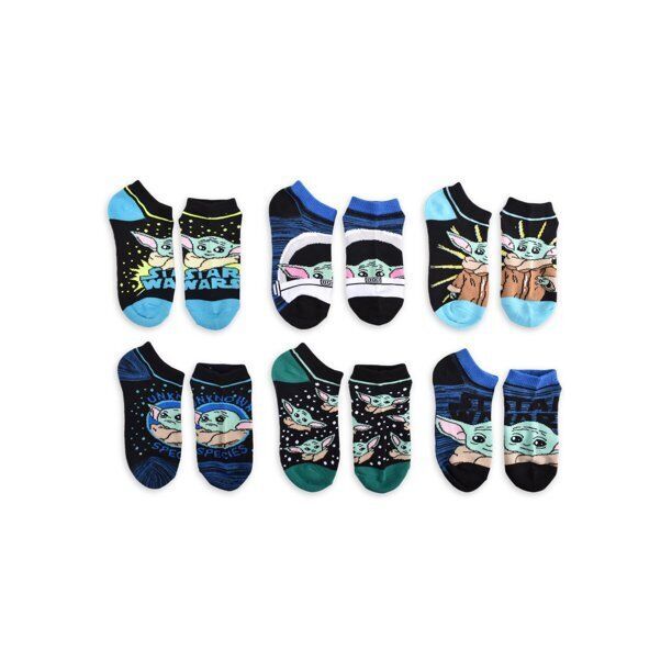 Star Wars No-Show Graphic Print Socks, 6-Pack Assorted Size L/G(3-9) Item image 3