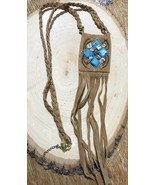 NATIVE AMERICAN SUEDE MEDICINE POUCH BAG POCKET CROSS BODY COIN PURSE TU... - $25.54 CAD