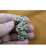 (Y-SEAH-571) little spotted Seahorse sea GEM gemstone carving aquarium h... - $266.28 MXN