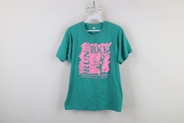 Vintage 80s 90s Womens Large 5 Mile Run For the Rock Road Race Ohio T-Shirt USA - £27.28 GBP