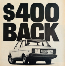 1977 Fiat 1976 131 Rebate Advertisement Automobilia Vintage Automotive D... - $24.99
