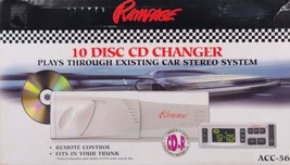 RAMPAGE 10 Disc car CD changer with FM Modulator +remote ACC-56 Vintage ... - $196.02