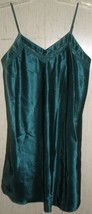 Excellent Womens T R Bentley Dark Green Satin Negligee / Nightgown Size S - £14.66 GBP