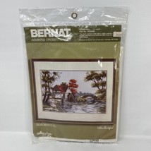 Bernat Cider Mill by Helen Burgess Cross Stitch Kit #HO4090  11"x16 1/2" NIP - $11.30