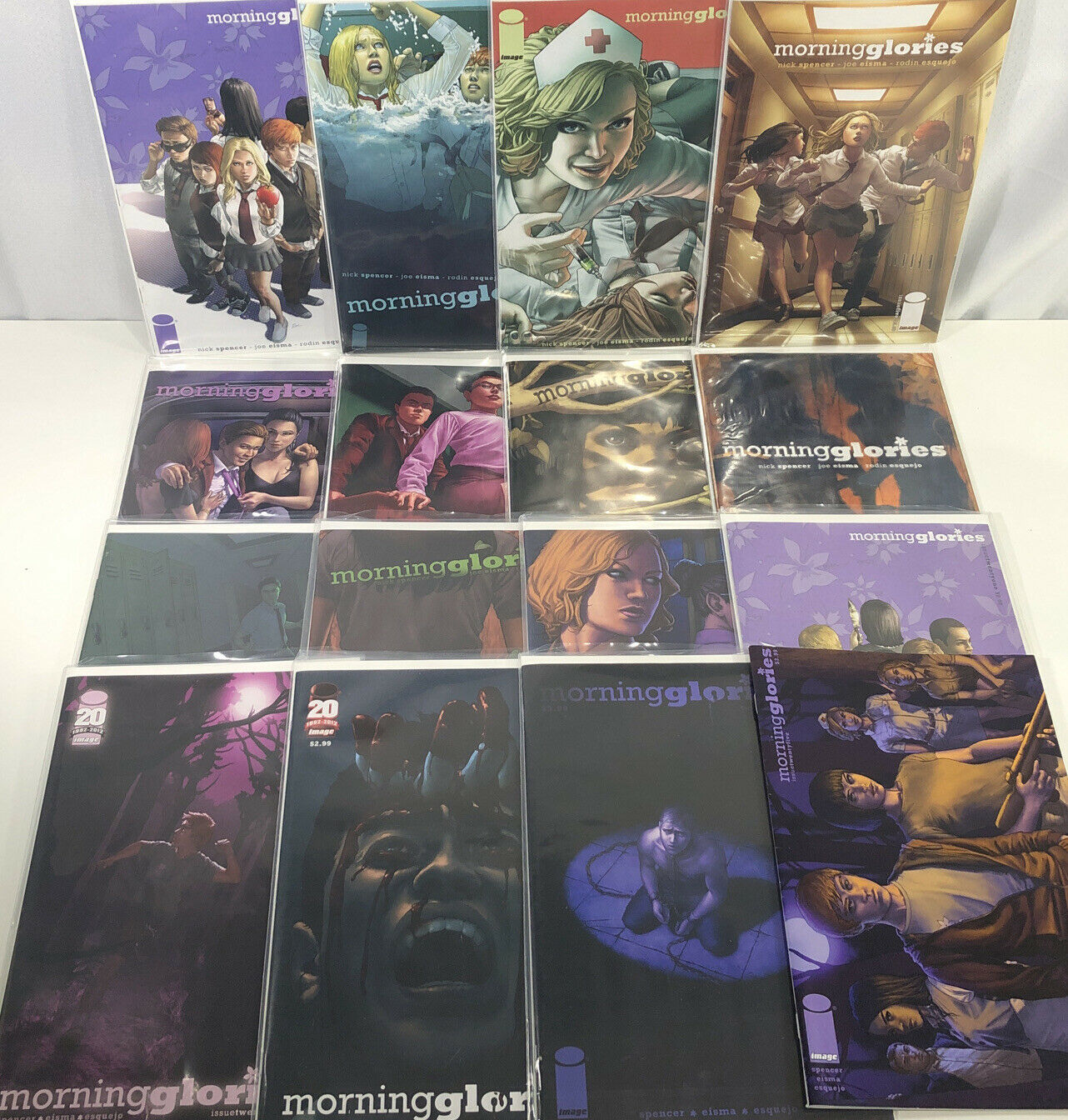 16 Morning Glories Comic Books Lot Series Set 1-25 Image Nick Spencer VF... - $49.49