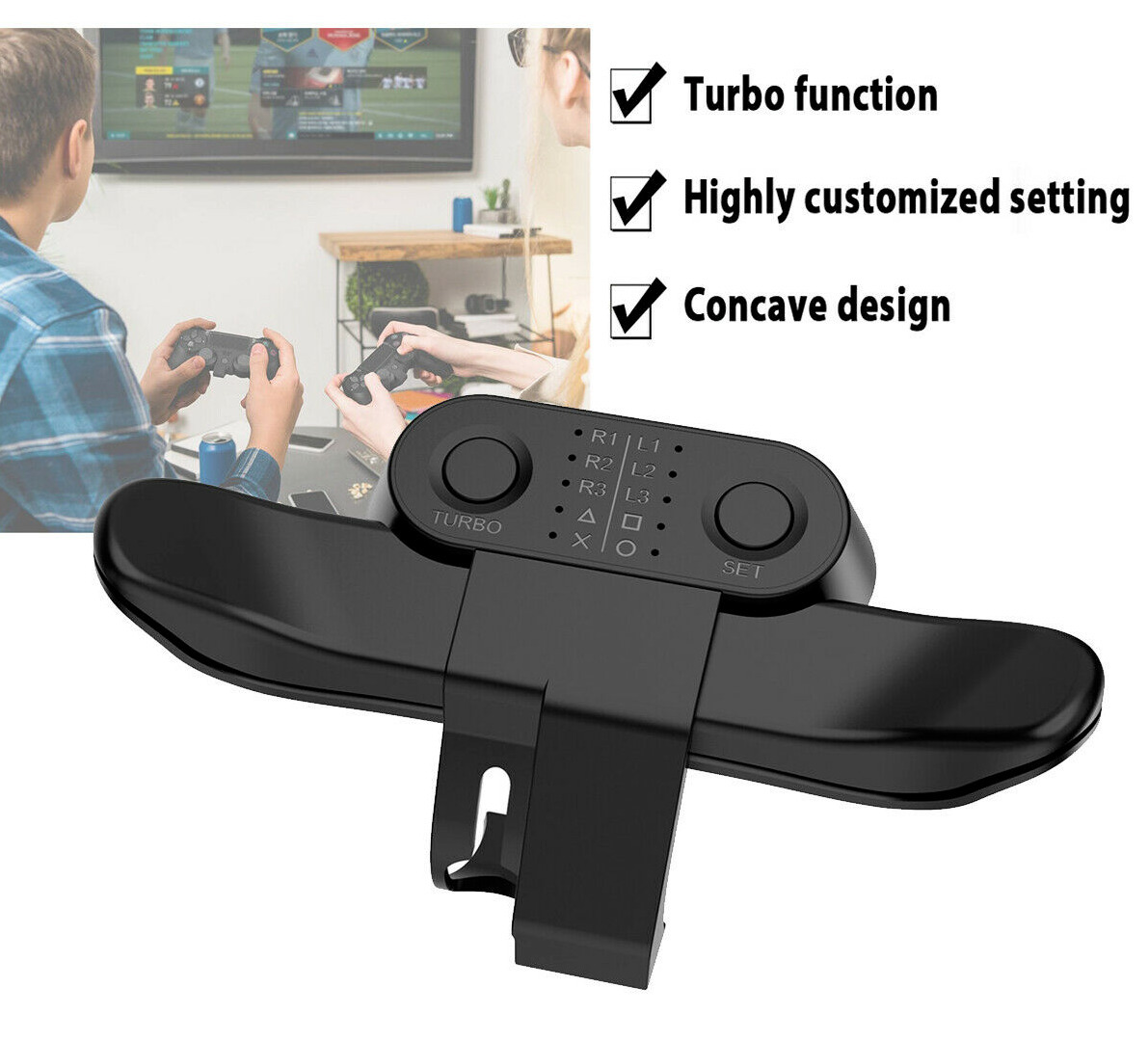 Primary image for Controller Paddles Back Button Clip Extender Adapter Turbo Function For Sony Ps4