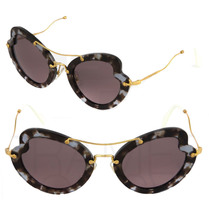 Miu Miu Scenique Butterfly 11R Lilac Havana Purple Gold Sunglasses MU11RS - £121.64 GBP