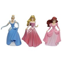 Disney Princess Figures 3.5&quot; Lot - Cinderella, Sleeping Beauty, &amp; Little Mermaid - £10.46 GBP