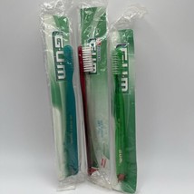 Lot 3 VTG Gum Butler 4-Row ADULT Regular Size Head Toothbrush 411 Stimulator NEW - $14.50