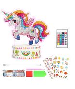 JiffyJolt DIY Night Light Unicorn Lamp Art Kit Colored Unicorn1 - €10,02 EUR