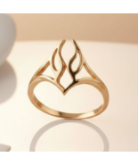 Elf Ring Forest Ember | 925 Sterling Silver Womens Ring | Organic Fantas... - $42.15