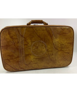 VTG 1983 American Tourister Brown Leather Suit Case Carry On Luggage 22x... - £93.47 GBP