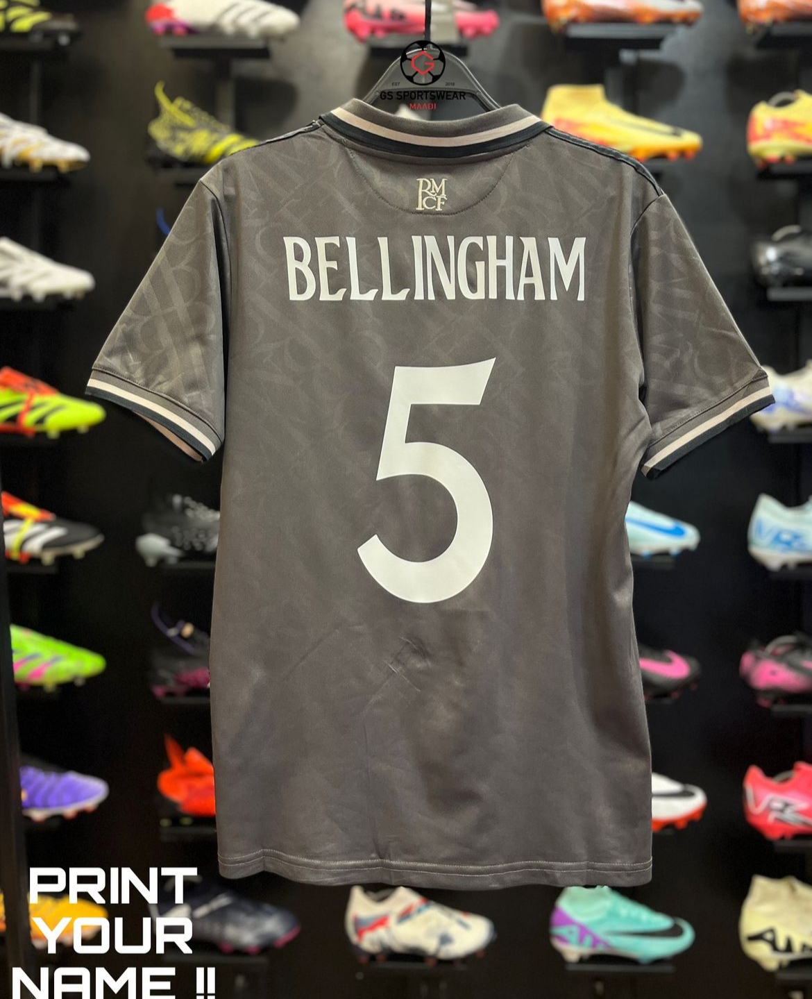 Real Madrid Away Jersey with BELLINGHAM print 2025+Free medal gift/FREE SHIPPING