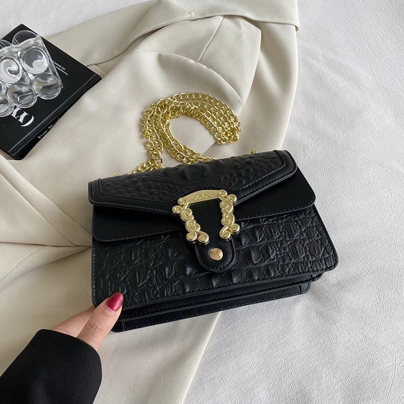 Alligator Leather Handbag Women Bag Designer Luxury Shoulder Bags Small Underarm - £38.37 GBP