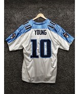 Vince Young 10 Tennessee Titans Jersey Reebok 52 White Blue Sewn Stitched - £72.92 GBP