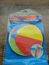 (1) Inflatable Beach Ball Pool Toy Beach Games Summer 20&quot; Dia - $9.85