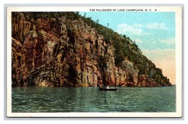 Palisades of Lake Champlain New York NY UNP WB Postcard M19 - £3.02 GBP