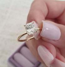 3.5CT Cushion Diamond Ring Cushion Cut Engagement Ring Wedding Ring Diamond Ring - £95.41 GBP