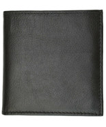 Badge Police Cut Out ID Holder Wallet Genuine Leather Black Shape Securi... - $25.80 CAD