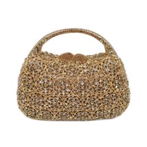 XIYUAN lady  Women Crystal handbag Evening bag Minaudiere Bags Wedding Clutch Br - £102.46 GBP