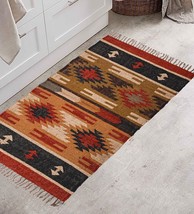 Wool Jute Kilim Rugs Runner Decorative Traditional Stair Lobby Hallway Accent - £51.46 GBP+
