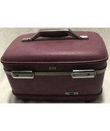 vintage AMERICAN TOURISTER Train Case NEW w tags keys loaded purple burg... - €40,31 EUR
