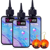 Uv Resin, 300G Low Viscosity Crystal Clear Thin Uv Resin Kit, Quick-Curi... - £33.57 GBP