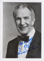 Vincent Price Signed Photo - House Of Wax - The Pit And The Pendulum w/COA - £178.86 GBP