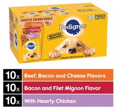 Pedigree Adult Chicken, Beef, Pasta, and Vegetables Wet Dog Food Pack, 3... - $53.29
