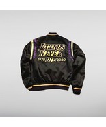 LEGENDS BASKETBALL KOBE BRYANT STEPHEN A SMITH BLACK SATIN BOMBER JACKET - $119.99