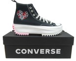 Converse Run Star Hike HI &quot;Love&quot; Sneakers Womens Size 9.5 Black Red NEW ... - £79.04 GBP